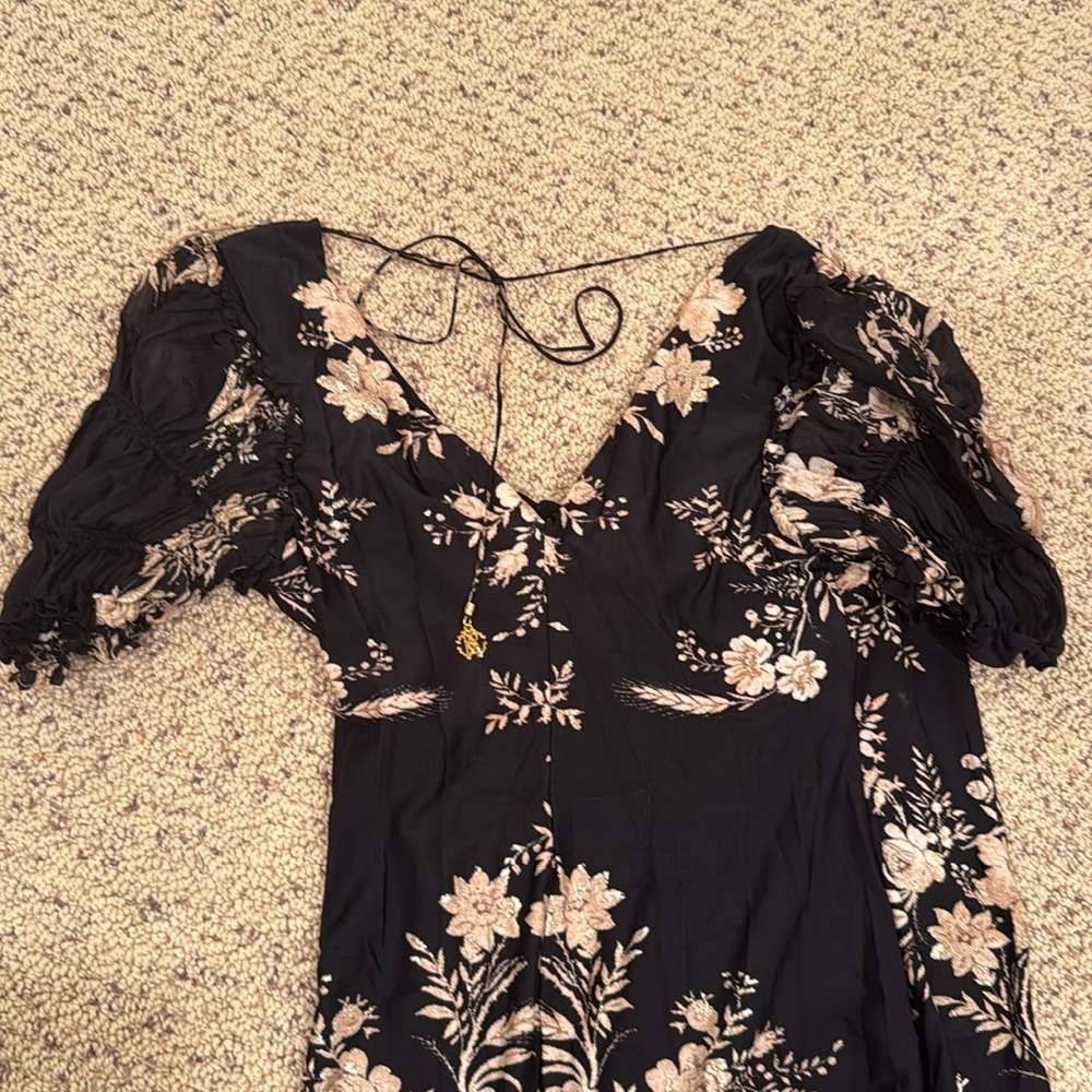 Roberto Cavalli Elegant Black Floral Dress size 48 - Picture 8 of 8